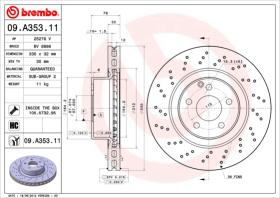 BREMBO 09A35311 - DISCO DE FRENO