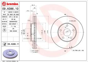 BREMBO 09A38610 - DISCO DE FRENO