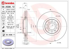 BREMBO 09A59810 - DISCO DE FRENO