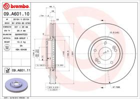 BREMBO 09A60110 - DISCO DE FRENO