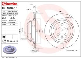 BREMBO 09A61610 - DISCO DE FRENO