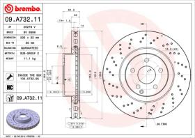 BREMBO 09A73211 - DISCO DE FRENO