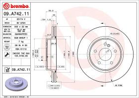 BREMBO 09A74211 - DISCO DE FRENO