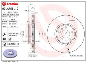 BREMBO 09A75810 - DISCO DE FRENO