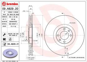 BREMBO 09A82920 - DISCO DE FRENO