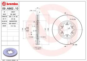 BREMBO 09A86210 - DISCO DE FRENO