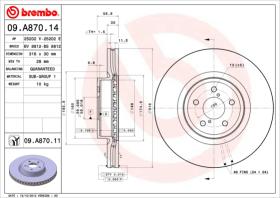 BREMBO 09A87014 - DISCO DE FRENO