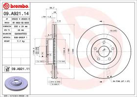 BREMBO 09A92111 - DISCO DE FRENO