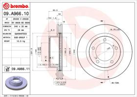 BREMBO 09A96610 - DISCO DE FRENO