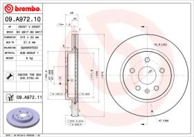 BREMBO 09A97210 - DISCO DE FRENO