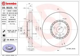 BREMBO 09B02510 - DISCO DE FRENO