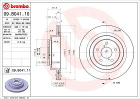 BREMBO 09B04110 - DISCO DE FRENO