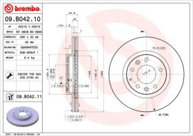 BREMBO 09B04210 - DISCO DE FRENO