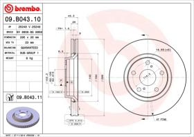 BREMBO 09B04310 - DISCO DE FRENO