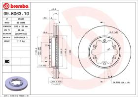 BREMBO 09B06310 - DISCO DE FRENO