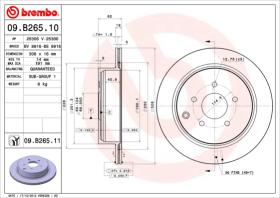 BREMBO 09B26510 - DISCO DE FRENO