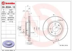 BREMBO 09B59410 - DISCO DE FRENO