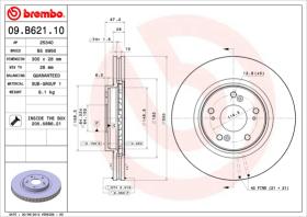 BREMBO 09B62110 - DISCO DE FRENO