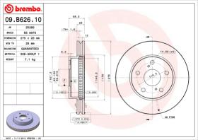 BREMBO 09B62610 - DISCO DE FRENO