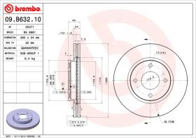 BREMBO 09B63210 - DISCO DE FRENO