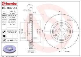 BREMBO 09B80741 - DISCO DE FRENO