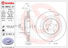 BREMBO 09B84231 - DISCO DE FRENO