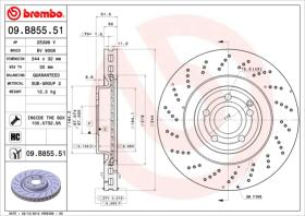 BREMBO 09B85551 - DISCO DE FRENO