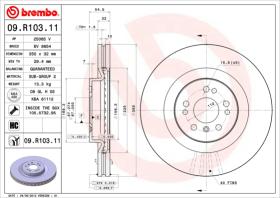 BREMBO 09R10311 - DISCO DE FRENO