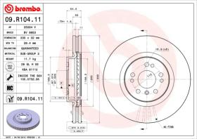 BREMBO 09R10411 - DISCO DE FRENO