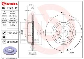 BREMBO 09R12211 - DISCO DE FRENO