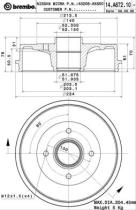 BREMBO 14A67210 - TAMBOR DE FRENO