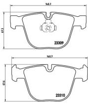 BREMBO P05001 - PASTILLA DE FRENO