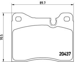 BREMBO P06002 - PASTILLA DE FRENO