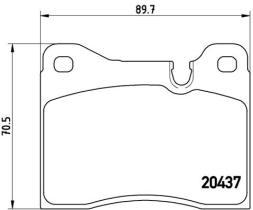 BREMBO P06003 - PASTILLA DE FRENO