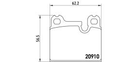 BREMBO P06005 - PASTILLA FRENO TURISMO