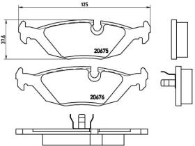 BREMBO P06009 - PASTILLA DE FRENO