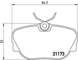 BREMBO P06010 - PASTILLA DE FRENO