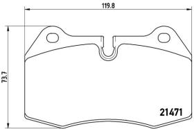 BREMBO P06018 - PASTILLA DE FRENO