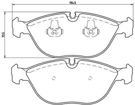 BREMBO P06019 - PASTILLA DE FRENO