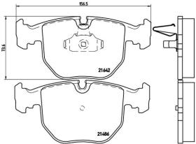 BREMBO P06021 - PASTILLA DE FRENO