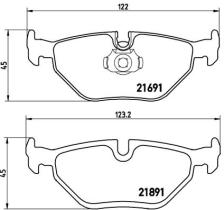 BREMBO P06023 - PASTILLA DE FRENO