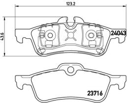 BREMBO P06032 - PASTILLA DE FRENO