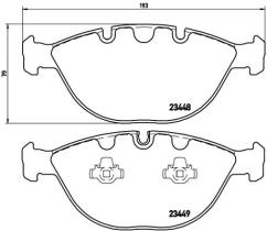 BREMBO P06028 - PASTILLA DE FRENO