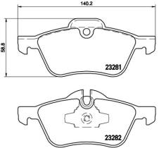 BREMBO P06030 - PASTILLA DE FRENO