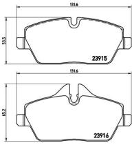 BREMBO P06034 - PASTILLA DE FRENO