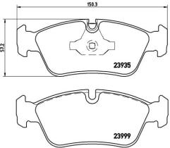 BREMBO P06035 - PASTILLA DE FRENO