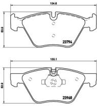 BREMBO P06036 - PASTILLA DE FRENO