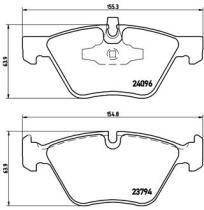 BREMBO P06040 - PASTILLA DE FRENO