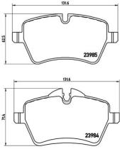 BREMBO P06051 - PASTILLA DE FRENO