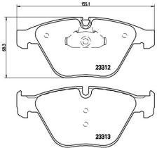 BREMBO P06054 - PASTILLA DE FRENO